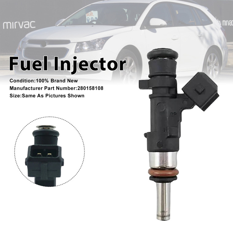 2013-2016 Holden Cruze JH 1.6L 4 Cyl A16LET 1Pcs Fuel Injector 0280158108 Generic