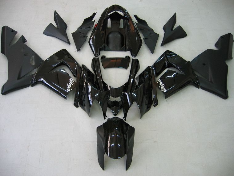 Fairings Kawasaki ZX 10R All Black Ninja Racing (2004-2005)