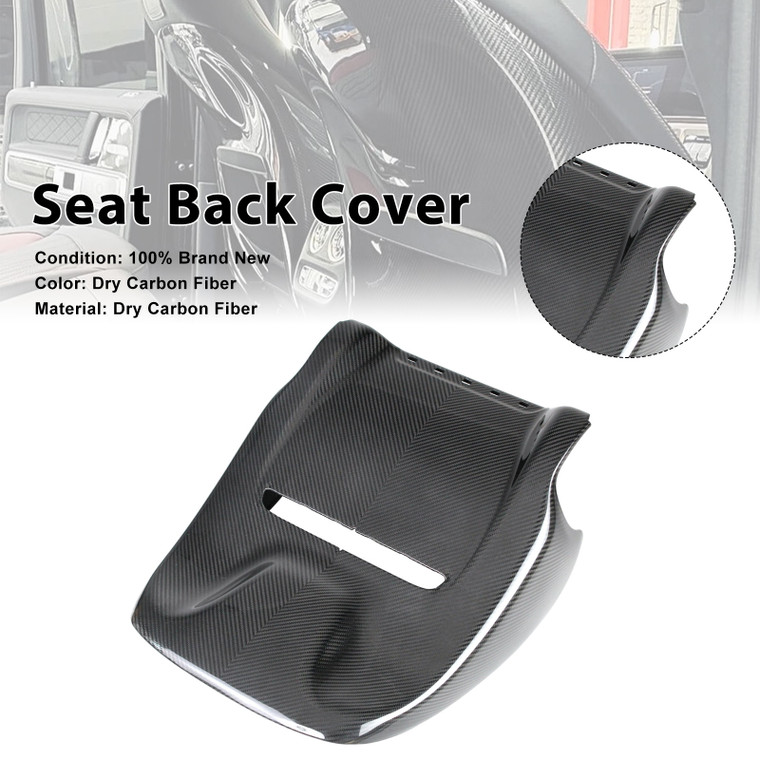 Dry Carbon Fiber Seat Back Cover Fit Benz G Class W464 W465 G500 G550 G63 2019+