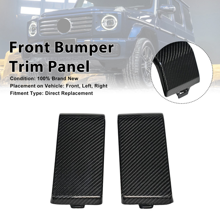 Carbon Fiber Front Bumper Guards Cover Trim Fit Mercedes Benz W465 G63 2025+