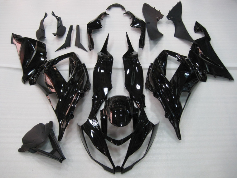 2013-2018 Kawasaki ZX6R 636 Amotopart Fairings Plastics Black Ninja Racing Customs Fairing