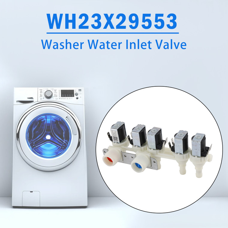 WH23X29553 Washer Water Solenoid Valve For GE Washing Machine