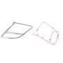 Steering Wheel Cover Trim Frame Aluminium Benz E Class W212 (2010-2015) Silver