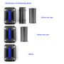 22mm 25mm 28mm Engine Frame Bar Slider Pads Blue