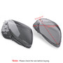 Pair Left Right Head Light Lenses Replacement Covers Smoke For C6 Corvette 05-13 Gray