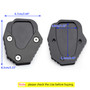 Aluminum Side Stand Kickstand Pad Extension Plate For HONDA CRF250L 13-16 Black