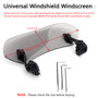 Universal Windshield Windscreen Universal Fit Smoke