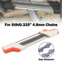 2 IN 1 Chainsaw Teeth Quick Sharpener File For STIHL .325" 4.8mm Chain