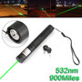 900Miles Green Laser Pointer Pen Visible Beam 18650 Torch Lazer Lamp 532nm