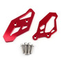 PAIR Racing Footrest Rearset Rear Set Adapter Plates Fit For Yamaha MT-03 YZF-R3 YZF-R25 RED
