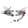 Adjustable CNC Rider Rear Set Rearsets Footrest Foot Rest Pegs Fit For BMW S1000RR 2010-2014 GRAY