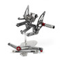 Adjustable CNC Rider Rear Set Rearsets Footrest Foot Rest Pegs Fit For Yamaha YZF R6 2017-2020 GRAY