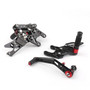 Adjustable CNC Rider Rear Set Rearsets Footrest Foot Rest Pegs Fit For Honda CBR1000RR 2012-2018 BLK