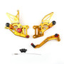 Adjustable CNC Rider Rear Set Rearsets Footrest Foot Rest Pegs Fit For Suzuki GSX-R / GSXR 1000 2017-2020 GOLD