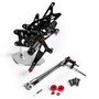 Adjustable CNC Rider Rear Set Rearsets Footrest Foot Rest Pegs Fit For Honda CBR600RR ABS 2009-2015 BLK