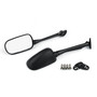 Pair Black Motorcycle Rearview Side Mirrors Fit For Honda CBR250 11-12 CB1300S 03-12