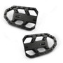 Aluminum Wide Foot Peg Adaptors Footpegs Fit For Suzuki V-Strom DL 650 & 1000 , XT 2006-2020 BLK