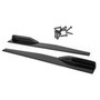 Pair 45cm Car Gloss Black Side Skirts Rocker Splitters Diffuser Winglet Wings