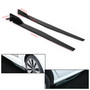 Pair 120cm Car Gloss Black Side Skirts Rocker Splitters Diffuser Winglet Wings