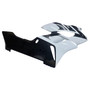 2004-2005 Honda CBR1000RR Amotopart Fairings White Black CBR Racing Customs Fairing