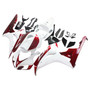 2006-2007 Honda CBR1000RR White & Cherry Red Honda Racing Amotopart Fairings