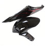 2006-2007 Honda CBR1000RR Black & Red Flame Shark Racing Amotopart Fairings