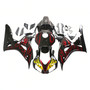 2006-2007 Honda CBR1000RR Black & Red Flame Shark Racing Amotopart Fairings