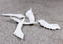 Fairings Plastics Kawasaki Ninja 300R EX300R White Ninja Racing (2013-2014-2015)