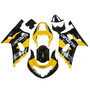 Fairings Suzuki GSXR 600 Black & Yellow GSXR Racing  (2001-2003)