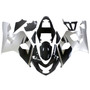2004-2005 Suzuki GSXR 600 750 Amotopart Fairings Black Silver GSXR Racing