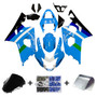 2004-2005 Suzuki GSXR 600 750 Amotopart Fairings Blue Rizla Suzuki GSXR Racing
