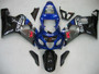 Fairings Suzuki GSXR 600 750 Blue Black Silver GSXR Racing  (2004-2005)