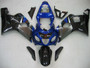 2004-2005 Suzuki GSXR 600 750 Amotopart Fairings Blue Black Silver GSXR Racing