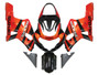 2001-2003 Suzuki GSXR 750 Amotopart Fairings Orange Metallic & Black GSXR Racing