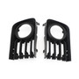 2pcs Bumper Fog Light Grille Grill Trim Cover Fit Toyota Prius 2004-2009 05 06 07 08 Black