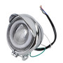 5¡å Motorcycle Bike Chrome Bullet Headlight Spot Fog Lamp Bulb For Harley Chopper,12V Motorcycle Chrome Bullet 5" Headlight Passing Spot Fog Lamp Chopper Cafe,5 inch Motorcycle Headlight Chrome Halo Ring DRL For Cafe Racer Custom Bike