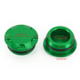 Aluminum Green Frame Hole Caps Plugs Cover Fit for Kawasaki Ninja 250 400 18-22