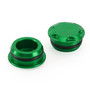 Aluminum Green Frame Hole Caps Plugs Cover Fit for Kawasaki Ninja 250 400 18-22