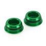 Aluminum Green Frame Hole Caps Plugs Cover Fit for Kawasaki Ninja 250 400 18-22