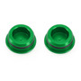 Aluminum Green Frame Hole Caps Plugs Cover Fit for Kawasaki Ninja 250 400 18-22