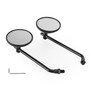 Classic Style Right & Left Black Mirror 10mm R/H For Honda CB Shadow Cruiser