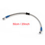 50cm/20" M10 Brake Oil Hose Line Banjo Fitting Stainless Steel End