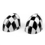 2 Checke Side Mirror Caps Covers for MINI Cooper Hardtop 2014 F55 & 2015 F56