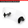 Universal Adjustable Clip On Windshield Extension Spoiler Wind Deflector Clear