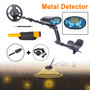 GT610G Blue Metal Detector Shovel Headphone Pinpointer 7.8" Big Search Coil Kits