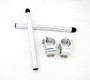 Clip-On 51MM Racer Handlebars Kawasaki Ninja ZX 6R / ZX 636 / ZX 600 (2009-2010), Silver