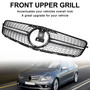 2008-2014 C-Class Benz W204 C300 C350 Diamond Front Bumper Grille Grill  LED Generic