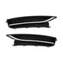 2PCS Front Driving Fog Light Cover fit VW Passat 2012-2015 Black/Chrome