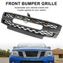 2009-2017 Nissan Frontier Black Front Bumper Grille Grill W/ Led Lights Generic