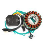 Magneto Stator + 2-plug Voltage Rectifier + Gasket For Suzuki SV650 SV650S 99-02